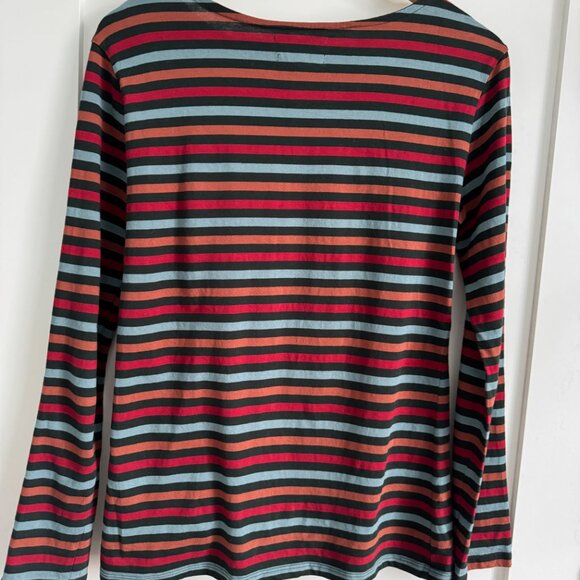 Seasalt Cornwall Sailor Shirt Long Sleeve Organic Cotton Green Blue, etc. Size 6 - Picture 3 of 4